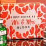 Personalised Heart Couples First Drink Gift For Wedding, thumbnail 2 of 8