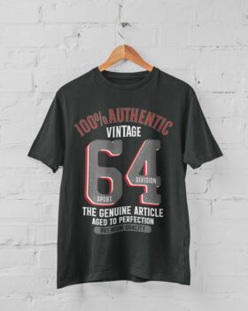Personalised 'Authentic Vintage' Birthday Year T Shirt, 4 of 7