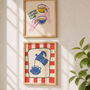 Set Of Six Coffee Themed Print Bundle, thumbnail 4 of 5