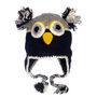 Natural Owl Hand Knitted Woollen Animal Hat, thumbnail 3 of 5