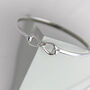 Personalised Silver Infinity Bracelet Bangle, thumbnail 3 of 8