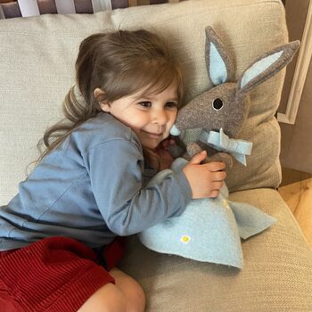 Bunny Rabbit Soft Toy Handmade And Personalised, 4 of 11