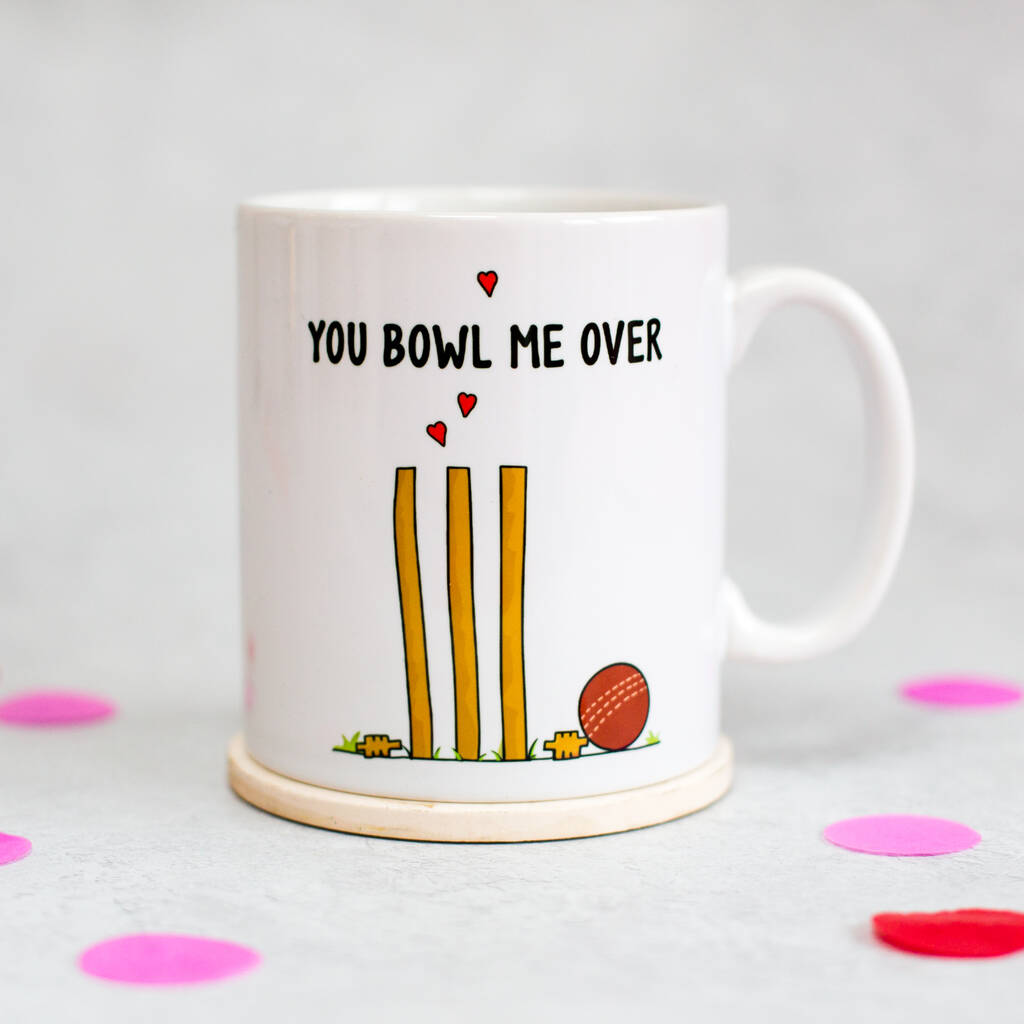 Funny Valentine's Cricket Mug By Of Life & Lemons 