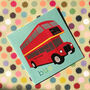 London Bus Greetings Card, thumbnail 3 of 5