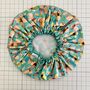 Waterproof Shower Cap In Turquoise Magnolia, thumbnail 3 of 4