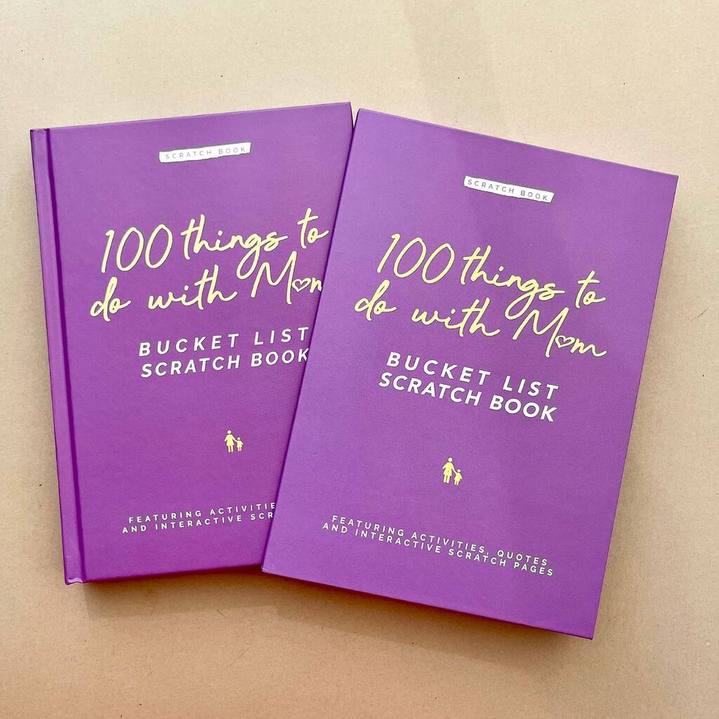 100 Things to do with Mom Bucket List Scratch Book – Reverie Goods & Gifts
