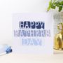 Happy Father's Day Stamped Style Card, thumbnail 3 of 8