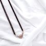 Black Bead Zircon Pendant Mangalsutra Necklace, thumbnail 5 of 6