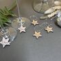 Personalised Christmas Star Wine Glass Charms, thumbnail 4 of 12