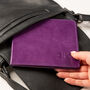 Blue Badge Permit Holder In Purple Italian Leather, thumbnail 8 of 10