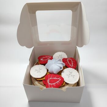 Handmade Felt Pancakes: Buildable Breakfast Play Food Gift Set, 3 of 5