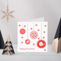 Handmade Letterpress Flurry Christmas Card Or Pack, thumbnail 1 of 2