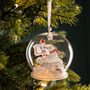 Personalised North Pole Polar Bear Family Bauble, thumbnail 1 of 5