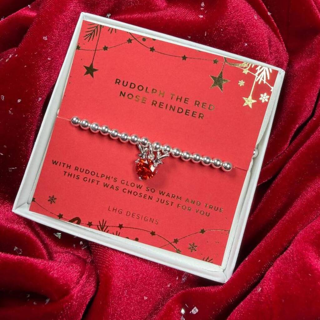 Rudolph The Red Nose Reindeer Bracelet, 1 of 3