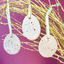 Set Of Three Floral Ceramic Decorations, thumbnail 1 of 8