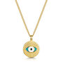 Eye Of Providence Necklace 18 K Gold Plated Silver, thumbnail 1 of 8
