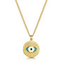 Eye Of Providence Necklace 18 K Gold Plated Silver, thumbnail 1 of 10