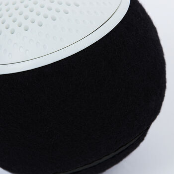 Black Upcycled Tennis Ball Bluetooth Speaker, 8 of 9