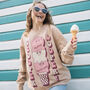 Scooper Dooper Women's Ice Cream Graphic Sweatshirt, thumbnail 2 of 4