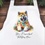 Personalised Akita In Christmas Lights, thumbnail 6 of 10