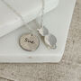 Personalised Silver Plated Cat Necklace, thumbnail 2 of 5