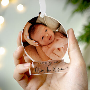 Baby's First Christmas Photo Ornament 2025, 8 of 11