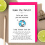 Long Island Iced Tea Recipe Greeting Card, thumbnail 1 of 3