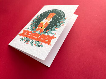 Personalised Nutcracker Christmas Greetings Card, 4 of 5