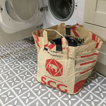 Recycled Fairtrade Cement Storage Bag Medium, 2 of 4