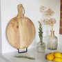 Personalised Natural Mango Wood Round Chopping Board, thumbnail 2 of 12