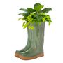 Large Sage Green Personalised Welly Boots Planter, thumbnail 2 of 10