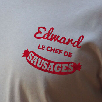 Chef De Sausages T Shirt, 3 of 7