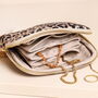 Leopard Print Square Velvet Pouch Jewellery Case, thumbnail 5 of 7