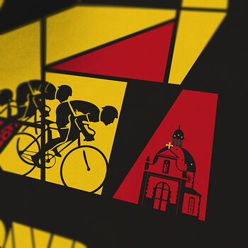 Tour Of Flanders Cycling Poster Print The Monuments, 2 of 3