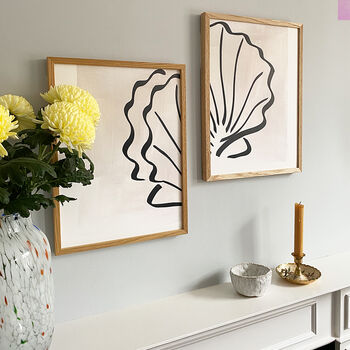 Scallop Shell Duo Print Set, 3 of 8
