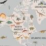 Personalised Dinosaur World Map Print, thumbnail 4 of 5