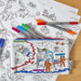 Space Pencil Case Kit + 10 Pens, Colour And Learn, thumbnail 4 of 6