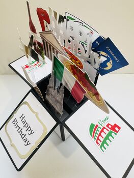 Personalisable Rome Themed 3D Greeting/Gift Card, 3 of 7