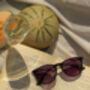 Black Traditional Style Sunglasses, thumbnail 3 of 6
