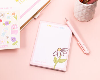 Cute Daisy Positive A6 Memo Note Pad, 3 of 3