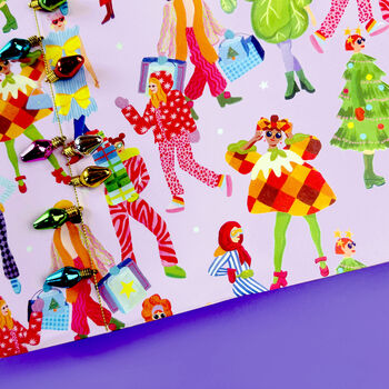 Christmas Wrapping Paper Mix And Match Designs, 5 of 12