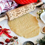 Personalised Merry Christmas Embossing Rolling Pin, thumbnail 1 of 4
