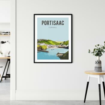 Port Isaac, Cornwall Fine Art Travel Poster, 3 of 8