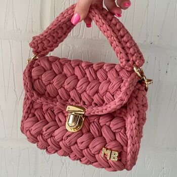 Personalised Alisha Crotchet Woven Cross Body Bag, 2 of 5