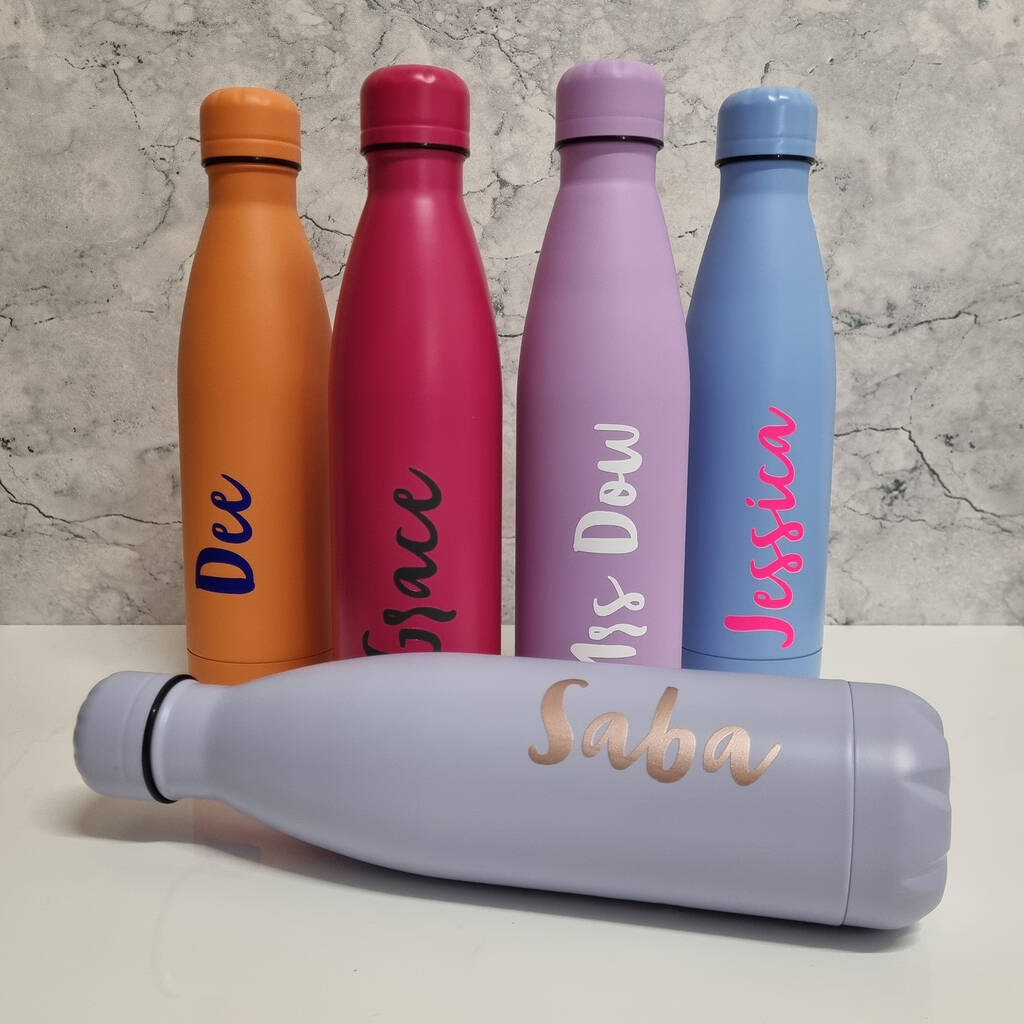 Personalised Coloured Water Bottle, 1 of 11