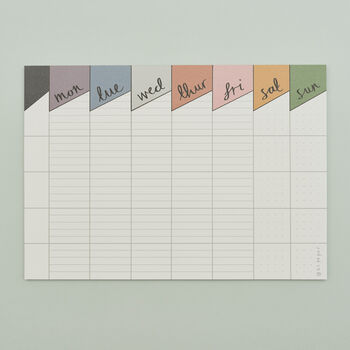Weekly Planner / Family Planner, Recycled Paper, 3 of 8