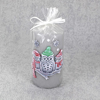 Winter Owl Candles, 3 of 5