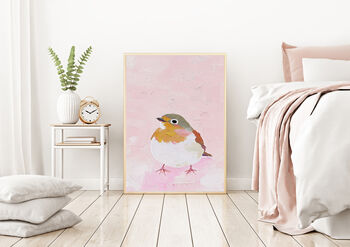 Christmas Robin Bird Winter Art Print, 2 of 3