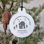 Personalised First Christmas New Home Bauble Decoration, thumbnail 1 of 1