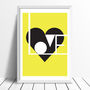 Love Art Print Available In Four Colours, thumbnail 7 of 10